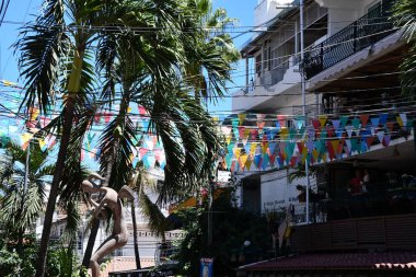 PUERTO VìRTA, MEXICO - 11 Nisan 2023 'te görüldüğü üzere, Puerto Vallarta, Meksika' da şehir çevresinde.