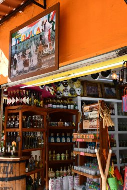 PUERTO Vå RTA, MEXICO - 11 Nisan 2023 tarihinde görüldüğü üzere, Puerto Vallarta, Meksika 'daki Mercado Municipal de Ro Cuale (Pazar).