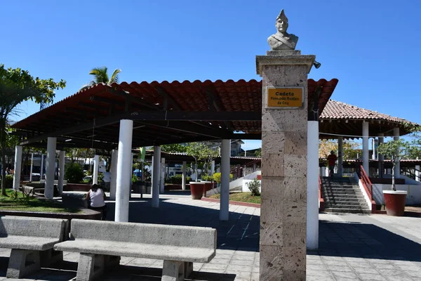 Puerto Vallarta México Apr Monumento Cadete Fernando Montes Oca Praça — Fotografia de Stock