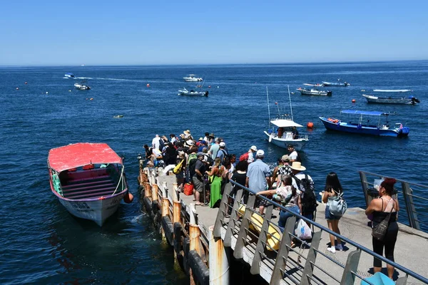 Puerto Vallarta Mexico Rpa Los Muertos Pier 死亡码头 墨西哥瓦利亚塔港 2023年4月11日 — 图库照片