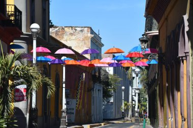 MAZATLAN, MEXICO - 12 Nisan 2023 'te Meksika' da görülen eski Mazatlan (Centro Historico).