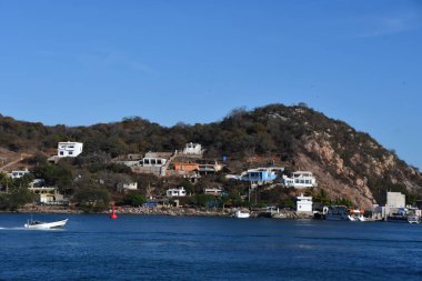 MAZATLAN, MEXICO - 12 Nisan 2023 'te Meksika' da Mazatlan 'ın görüntüsü.