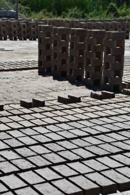 VILLA UNION, MEXICO - 12 Nisan 2023 'te Meksika' da Mazatlan yakınlarındaki Villa Union 'da Rustik Tuğla Fabrikası.