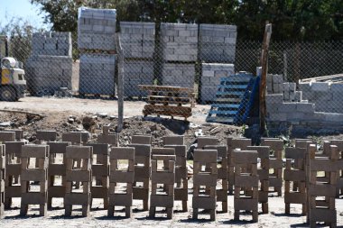 VILLA UNION, MEXICO - 12 Nisan 2023 'te Meksika' da Mazatlan yakınlarındaki Villa Union 'da Rustik Tuğla Fabrikası.