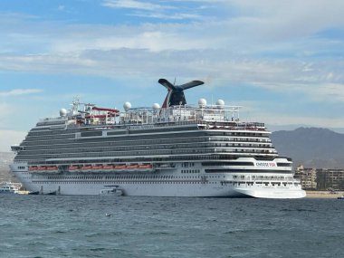 CABO SAN LUCAS, MEXICO - APR 13: Carnival Panorama Cruise Ship in Mazatlan, Mexico, as seen on April 13, 2023. clipart