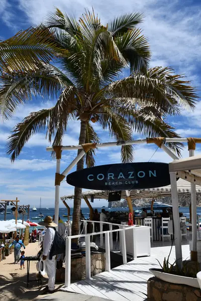 Cabo San Lucas Mexiko Corazon Beach Club Medano Beach Cabo — Stockfoto
