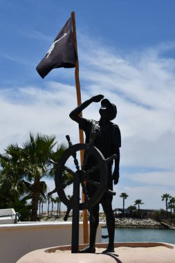 SAN JOSE DEL CABO, MEXICO - 13 NİSAN: 13 Nisan 2023 'te Meksika' nın San Jose del Cabo limanındaki anıt.