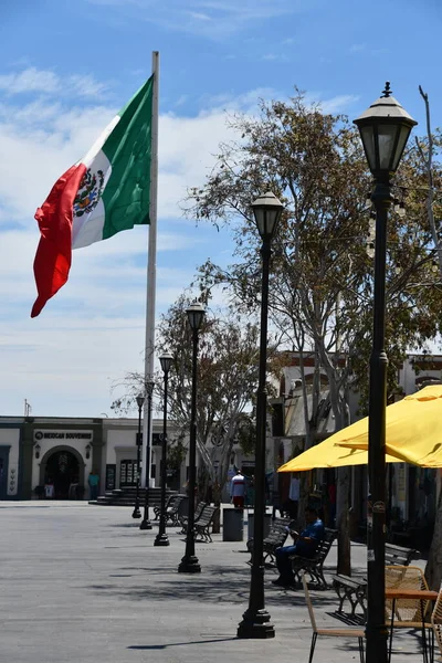 San Jose Del Cabo Mexico Apr Drapelul Mexicului Plaza Mijares — Fotografie, imagine de stoc