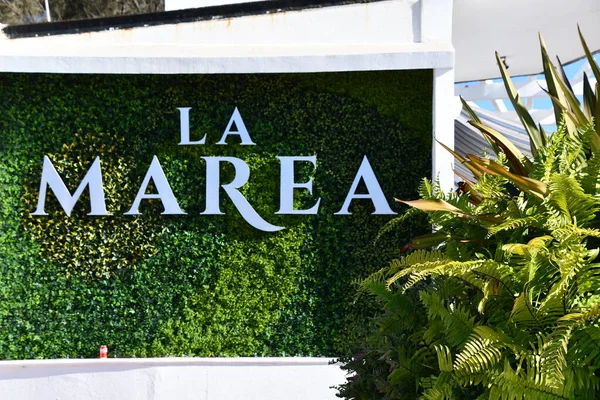 stock image MAZATLAN, MEXICO - APR 12: La Marea Restaurant at Lookout Hill or Cerro Vigia in Mazatlan, Mexico, as seen on April 12, 2023.