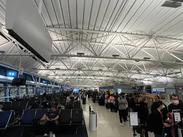 Nueva York Febrero Terminal Aeropuerto John Kennedy Nueva York Visto — Foto de Stock