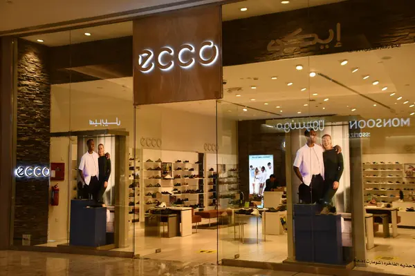 Doha Qatar Feb Ecco Store Mall Qatar Doha Qatar Seen — Stock Photo, Image