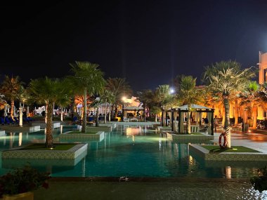 DOHA Katar - 11 Şubat 2023 'te Katar' ın Doha kentinde bir Ritz-Carlton Oteli olan Şark Village & Spa 'da görüldü..