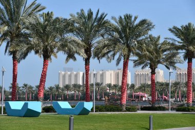 DOHA, Katar - 11 Şubat: 11 Şubat 2023 'te Katar' ın Doha kentinde görüldüğü gibi.