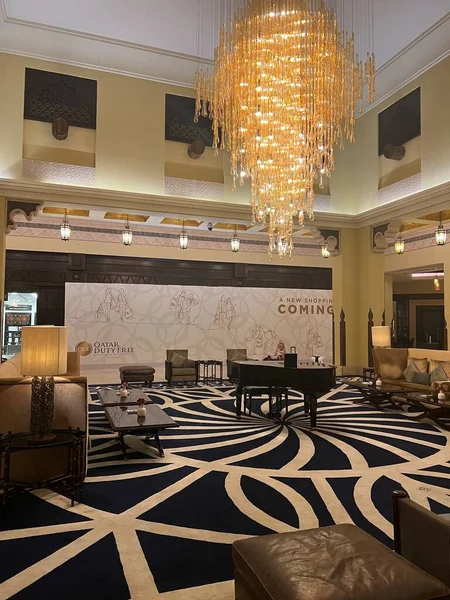 Doha Katar Şubat 2023 Katar Doha Kentinde Bir Ritz Carlton — Stok fotoğraf