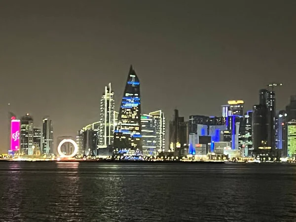 Doha Qatar Feb Skyline Doha Qatar See Feb 2023 — стокове фото