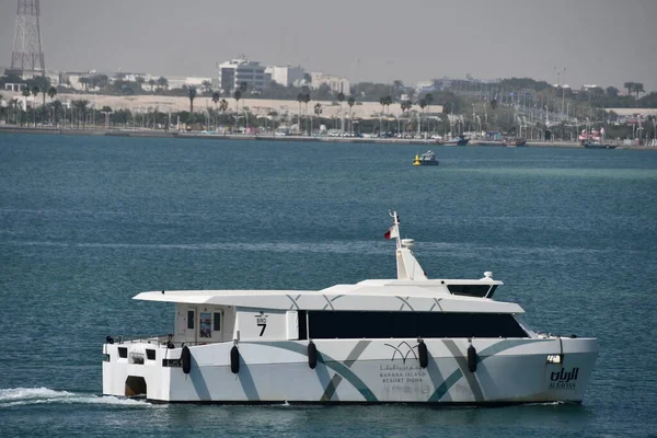 Doha Qatar Feb Arabic Dhow Boats Doha Qatar Seen February — 图库照片
