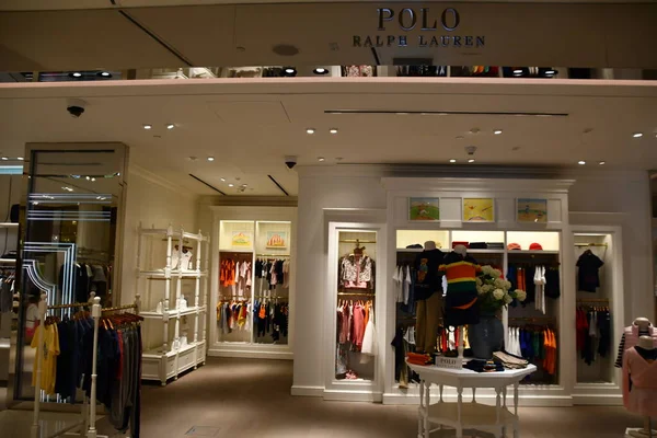 SINGAPORE - CIRCA APRIL, 2019: interior shot of Polo Ralph Lauren store in  the Shoppes at Marina Bay Sands. Stock Photo