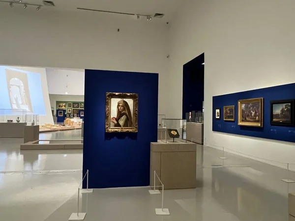 Doha Qatar Feb Tales Connected World Exhibition Riwaq Gallery Lusail — 图库照片