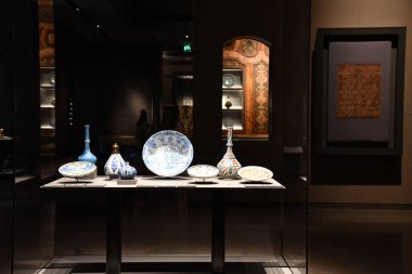 DOHA, Katar - 12 Şubat 2024 'te Katar' ın Doha kentindeki İslam Sanatları Müzesi.