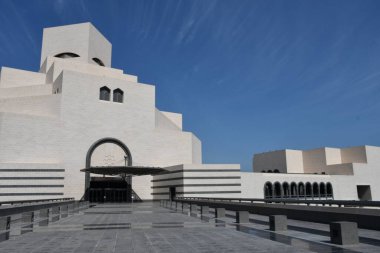 DOHA, Katar - 12 Şubat 2024 'te Katar' ın Doha kentindeki İslam Sanatları Müzesi.