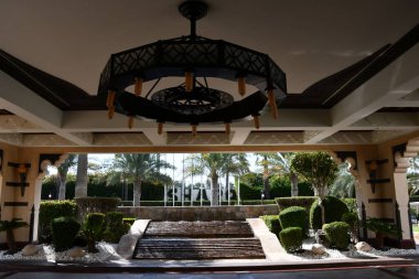 DOHA Katar - 11 Şubat 2023 'te Katar' ın Doha kentinde bir Ritz-Carlton Oteli olan Şark Village & Spa 'da görüldü..