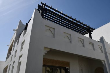 DOHA Katar - 11 Şubat 2023 'te Katar' ın Doha kentinde bir Ritz-Carlton Oteli olan Şark Village & Spa 'da görüldü..