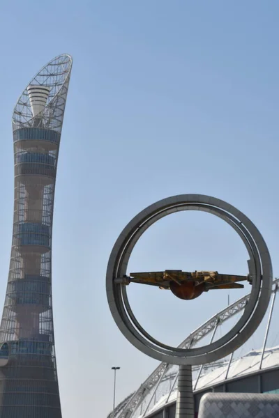 Doha Qatar Février Tour Art Des Jeux Asiatiques Dans Zone — Photo