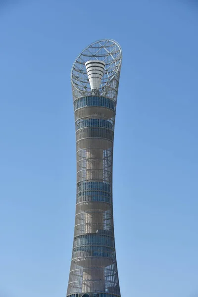 Doha Qatar Feb Aspire Tower Conosciuta Anche Come Torch Doha — Foto Stock