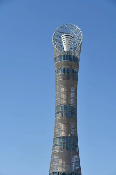 Doha Qatar Feb Aspire Tower Also Known Torch Doha Qatar — Stock Photo, Image