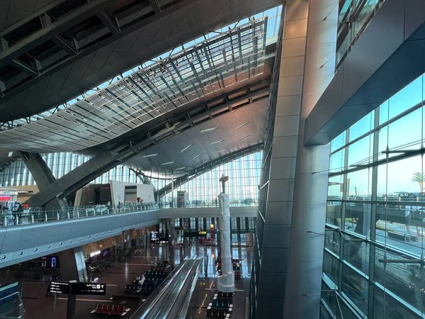 Doha Qatar Feb Terminal Building Hamad International Airport Qatar See — 스톡 사진