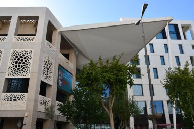 DOHA, Katar - 13 Şubat 2023 'te Doha, Katar' daki Msheireb Downtown 'da görüldü..