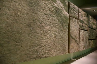 DOHA, Katar - 13 Şubat 2023 'te Katar' ın Doha kentindeki Ulusal Katar Müzesi.