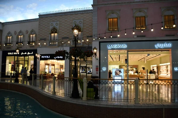 Doha Katar Feb Centrum Handlowym Villaggio Doha Katar Jak Widać — Zdjęcie stockowe