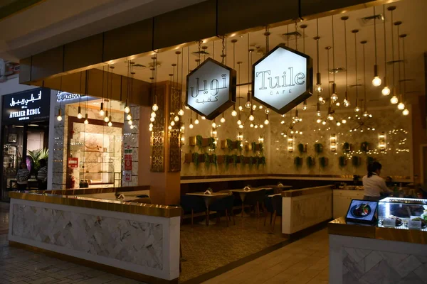 Doha Qatar Febrero Café Tuile Centro Comercial Villaggio Mall Doha — Foto de Stock