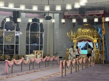 DUBAI BAE - 17 Şubat 2023 'te Dubai, BAE' de görülen Jebel Ali Gurudwara.