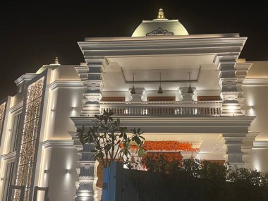 DUBAI BAE - 17 Şubat 2023 'te Dubai, BAE' de görülen Jebel Ali Hindu Tapınağı.