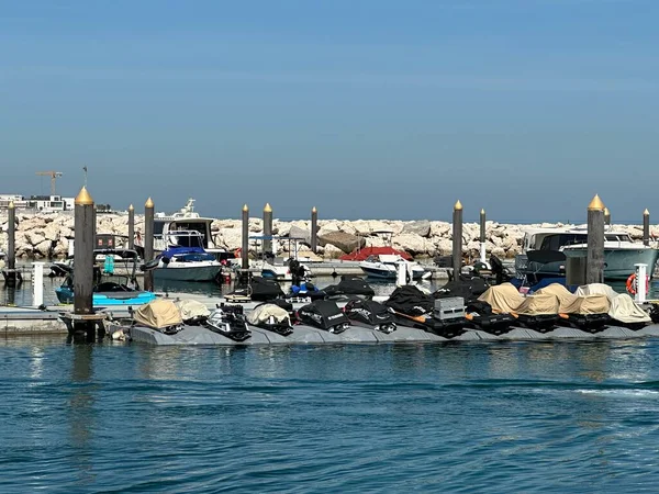 Dubai Zjednoczone Emiraty Arabskie Feb Jumeirah Fishing Harbour Dubaju Zjednoczone — Zdjęcie stockowe
