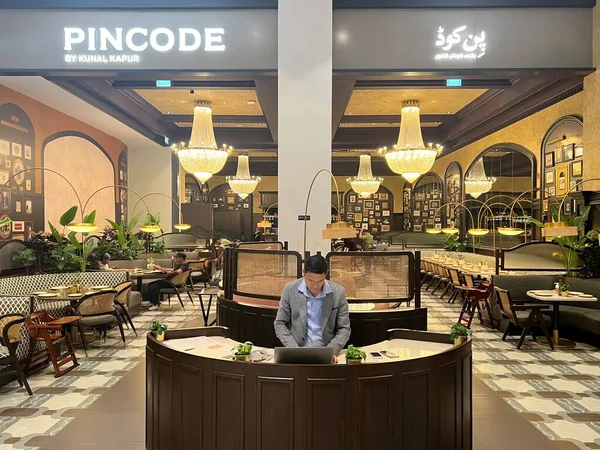 Dubai Emiratos Árabes Unidos Feb Pincode Restaurant Kunal Kapur Dubai — Foto de Stock