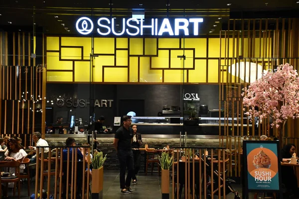 Dubai Uae Feb Sushi Art Dubai Hills Mall Dubai Uae — Stock Photo, Image