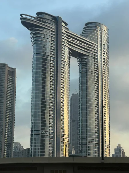 Dubai Zjednoczone Emiraty Arabskie Feb Adres Skyview Towers Dubaju Zjednoczone — Zdjęcie stockowe