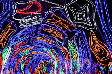 DUBAI, BAE - 19 Şubat: Dubai, BAE 'deki Dubai Garden Glow, 9 Şubat 2023.