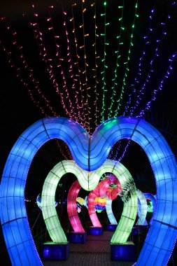 DUBAI, BAE - 19 Şubat: Dubai, BAE 'deki Dubai Garden Glow, 9 Şubat 2023.