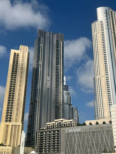 Мбаппе Uae Feb Вид Небоскребы Sheikh Zayed Road Дубае Uae — стоковое фото