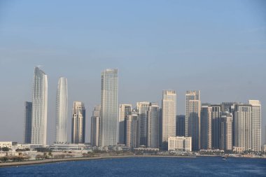 DUBAI BAE - 20 Şubat 2023 'te görüldüğü üzere, BAE' nin Dubai Creek Limanı 'ndaki İzleme Noktası.