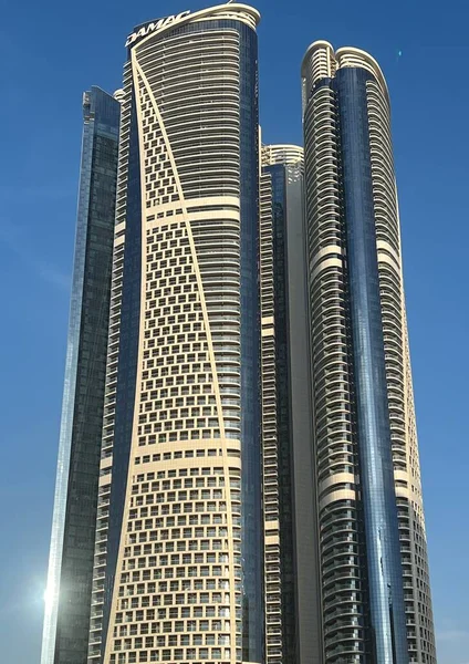 Dubai Uae Feb Damac Towers Paramount Дубаї Оае Видно Лютого — стокове фото