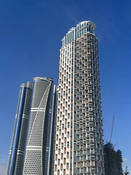 Dubai Uae Feb Небоскрёбы Гавани Дубай Крик Оаэ Февраля 2023 — стоковое фото