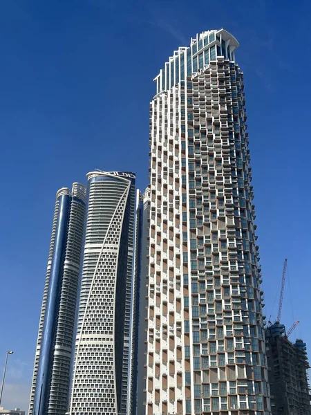 Dubai Verenigde Arabische Emiraten Feb Skyscrapers Dubai Creek Harbour Verenigde — Stockfoto