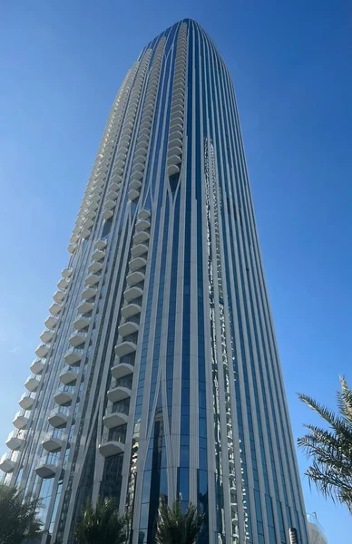 Dubai Uae Feb Ουρανοξύστες Στο Dubai Creek Harbour Στα Ηνωμένα — Φωτογραφία Αρχείου