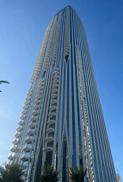 Dubai Uae Feb 2023年2月20日看到的阿联酋迪拜湾的摩天大楼 — 图库照片