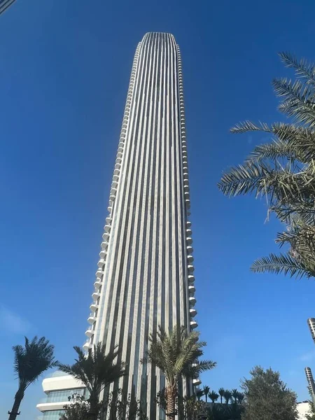Dubai Uae Feb Skyskrapor Vid Dubai Creek Harbour Förenade Arabemiraten — Stockfoto